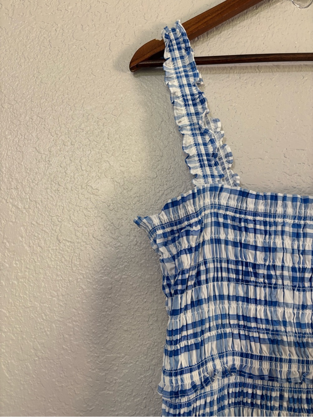 Hill House Plus Size The Azalea Maxi Nap Dress in Blue Watercolor Gingham - Picture 7 of 11